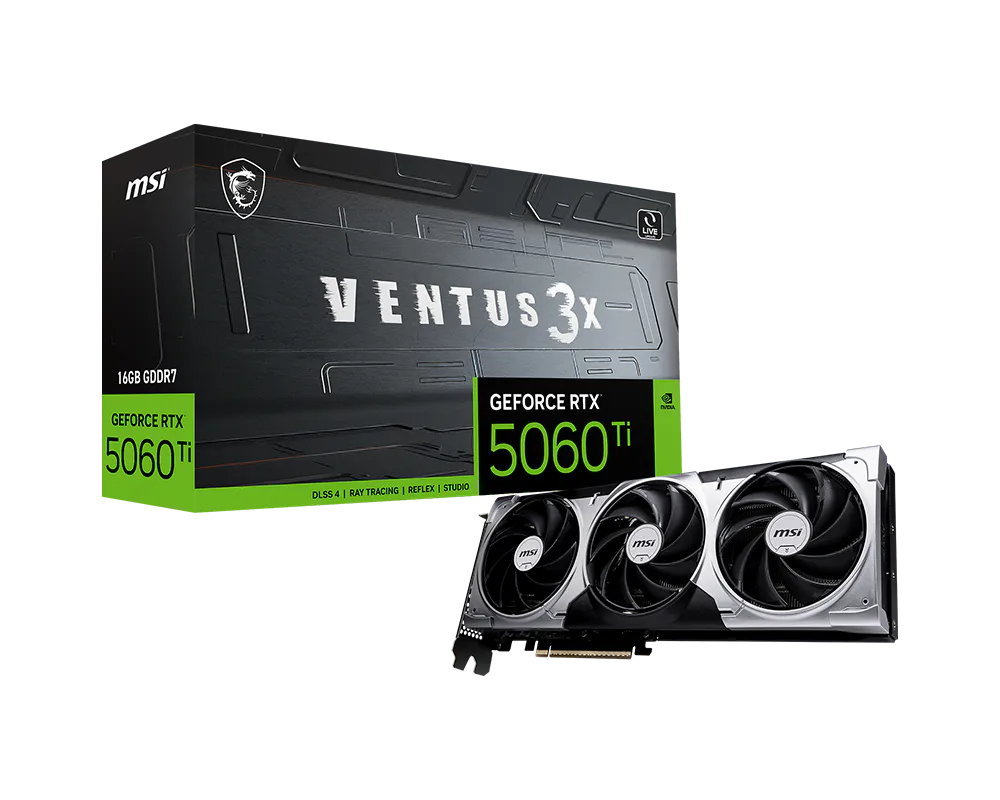 MSI GeForce RTX 5060 Ti 16G VENTUS 3X